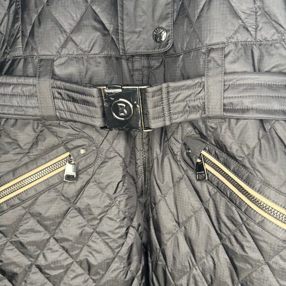 Bogner Black and White Quilted Ski Suit - Picture 7 of 12